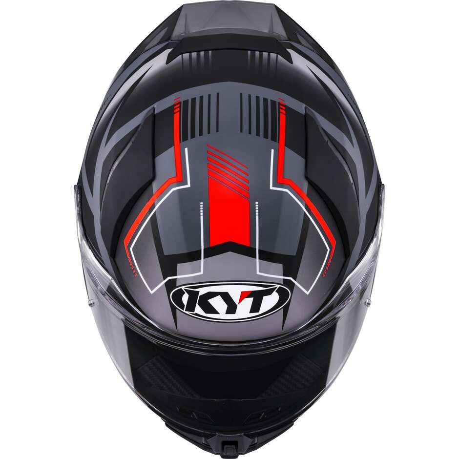 Kyt R2R PARSEC Matte GRL Grey Red Full Face Touring Motorcycle Helmet