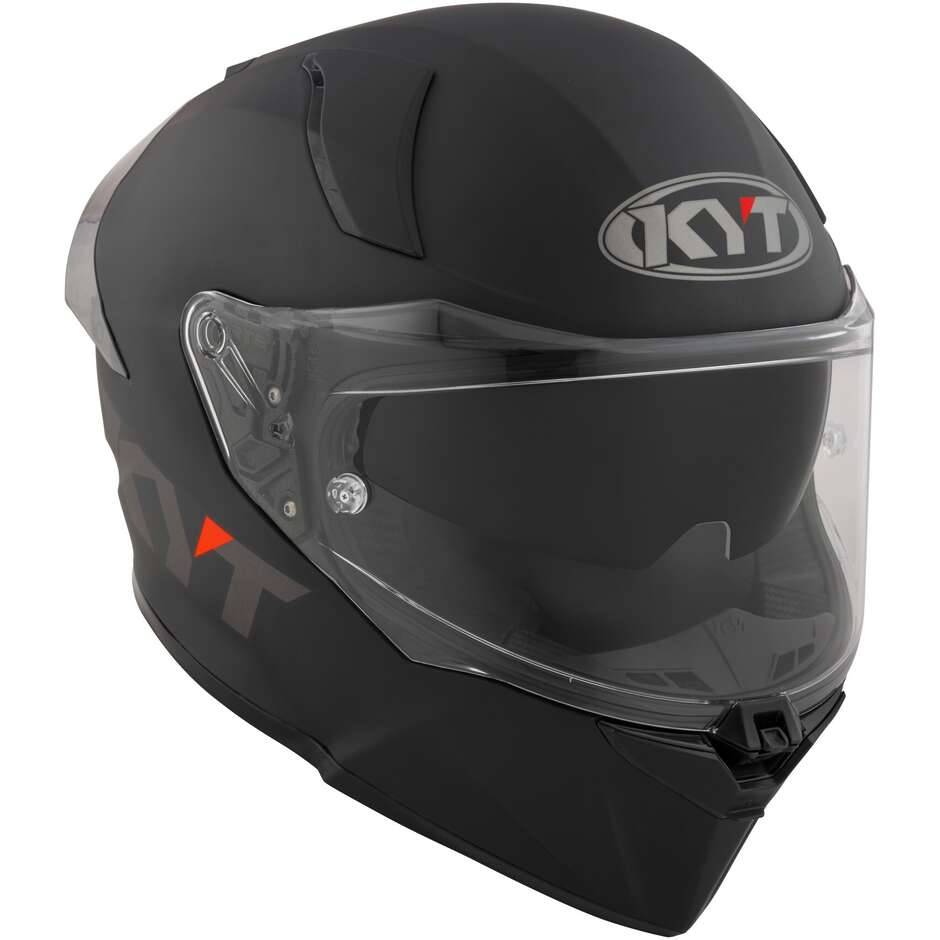 KYT R2R PLAIN Full Face Motorcycle Helmet Matt Black