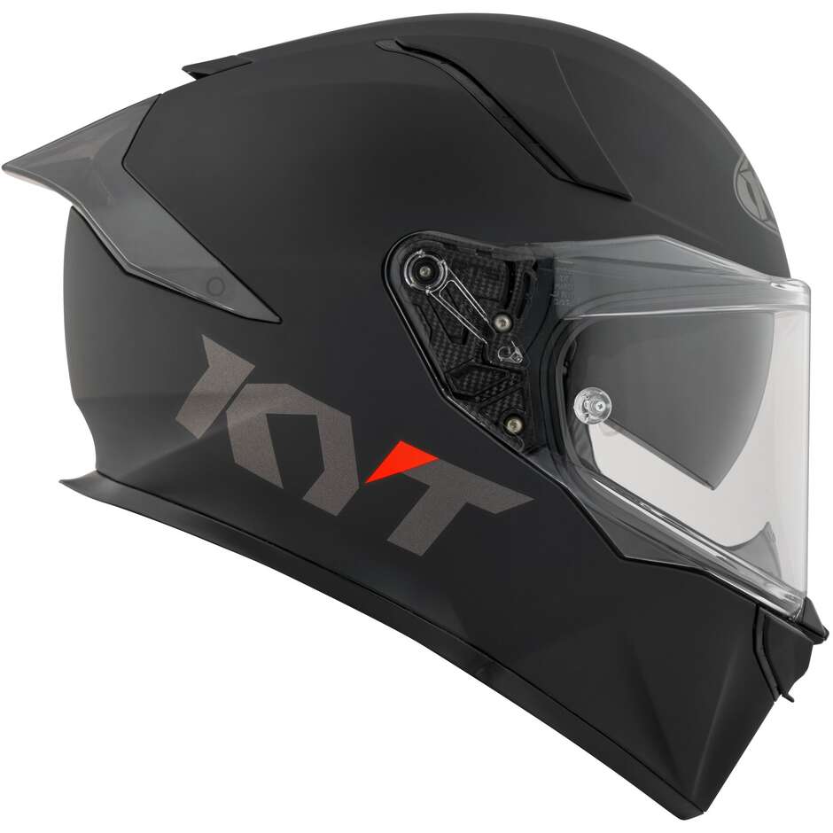 KYT R2R PLAIN Full Face Motorcycle Helmet Matt Black
