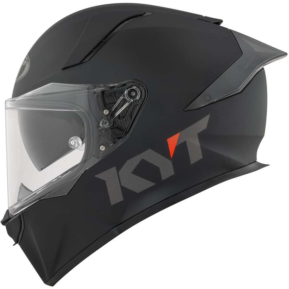 KYT R2R PLAIN Full Face Motorcycle Helmet Matt Black