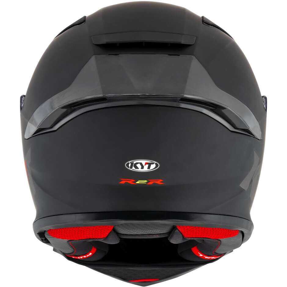 KYT R2R PLAIN Full Face Motorcycle Helmet Matt Black