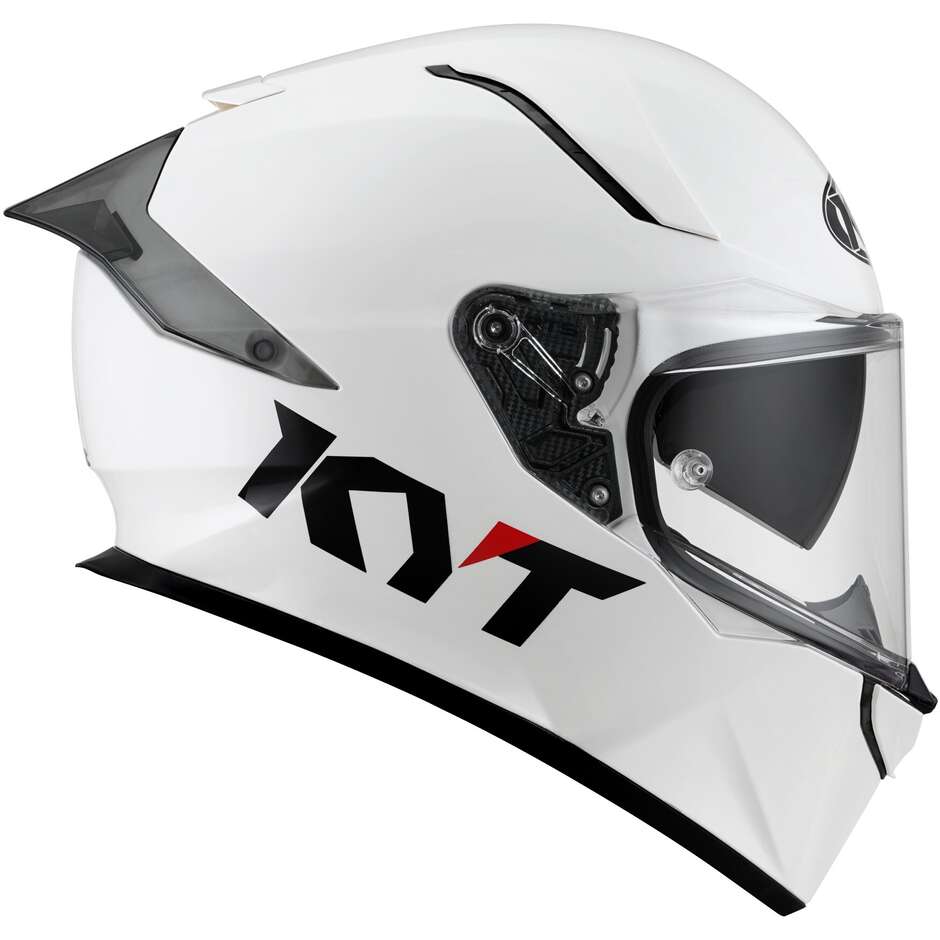 KYT R2R PLAIN Full Face Motorcycle Helmet White