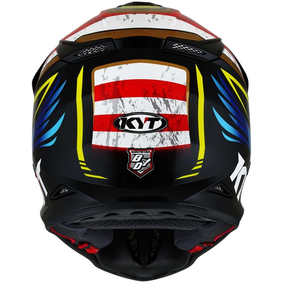 KYT SKYHAWK HI-FLY Fiber Cross Enduro Motorcycle Helmet