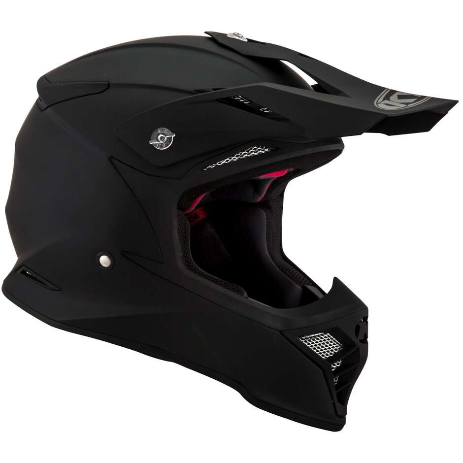 KYT SKYHAWK PLAIN Mattschwarzer Moto-Cross-Helm