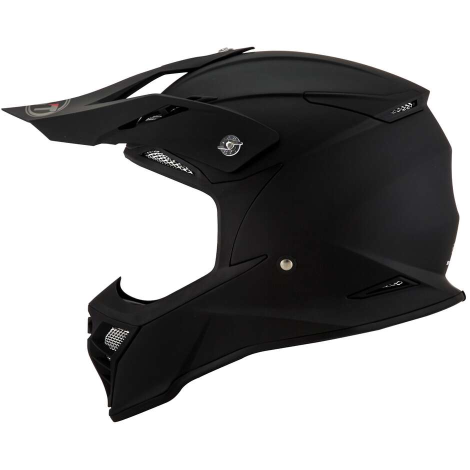 KYT SKYHAWK PLAIN Mattschwarzer Moto-Cross-Helm