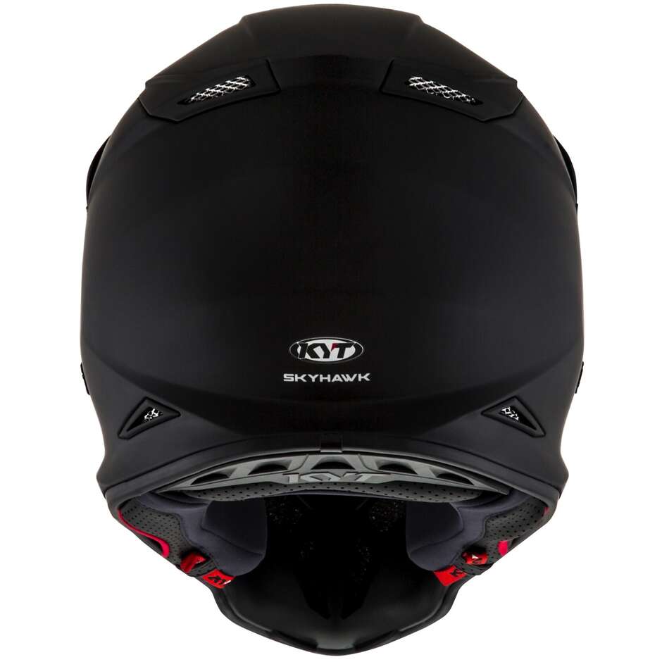 KYT SKYHAWK PLAIN Mattschwarzer Moto-Cross-Helm