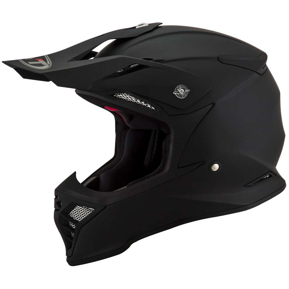 KYT SKYHAWK PLAIN Mattschwarzer Moto-Cross-Helm