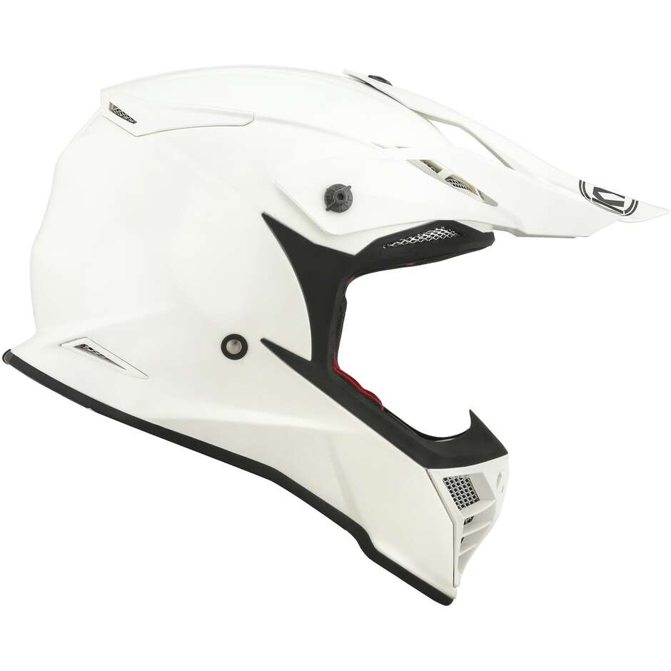 KYT SKYHAWK PLAIN White Moto Cross Helmet