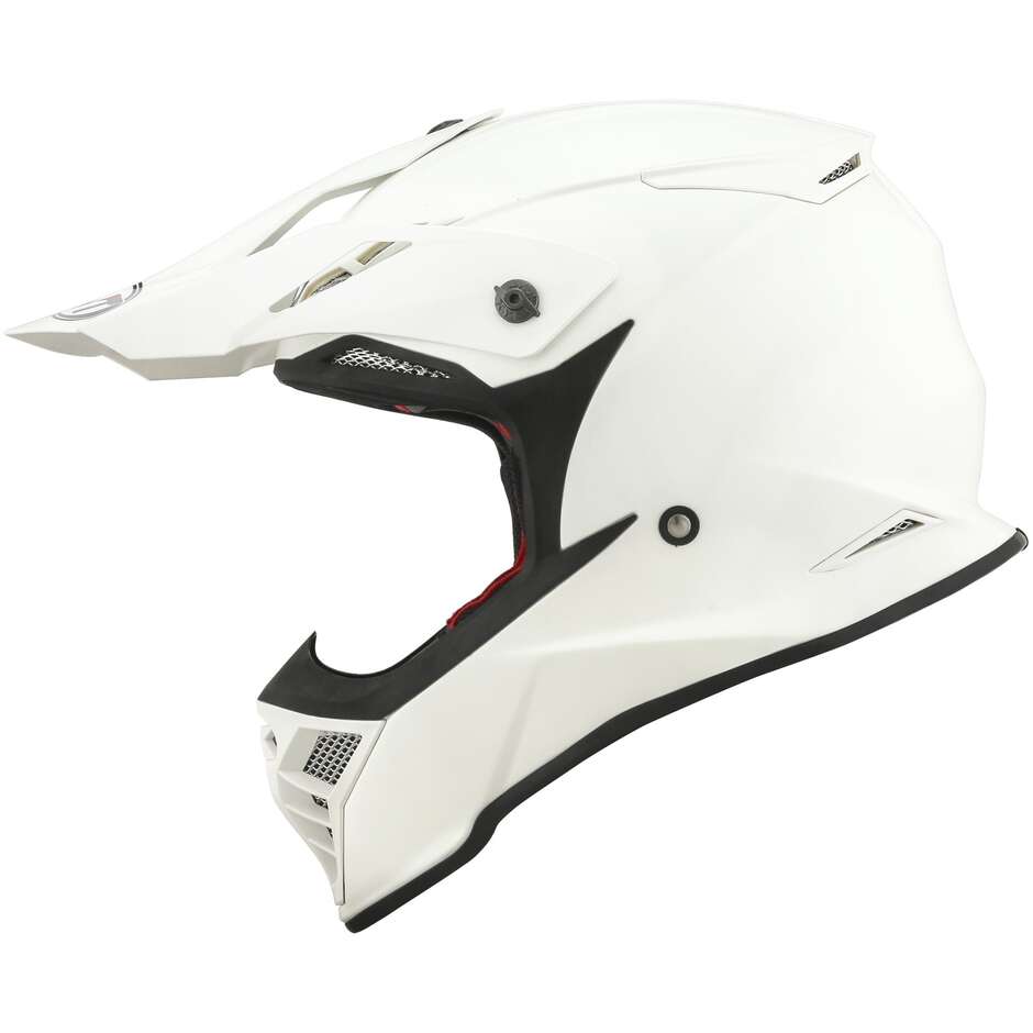 KYT SKYHAWK PLAIN White Moto Cross Helmet