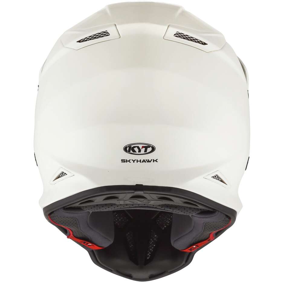 KYT SKYHAWK PLAIN White Moto Cross Helmet