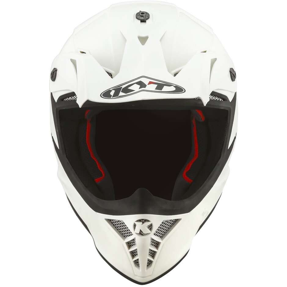 KYT SKYHAWK PLAIN White Moto Cross Helmet