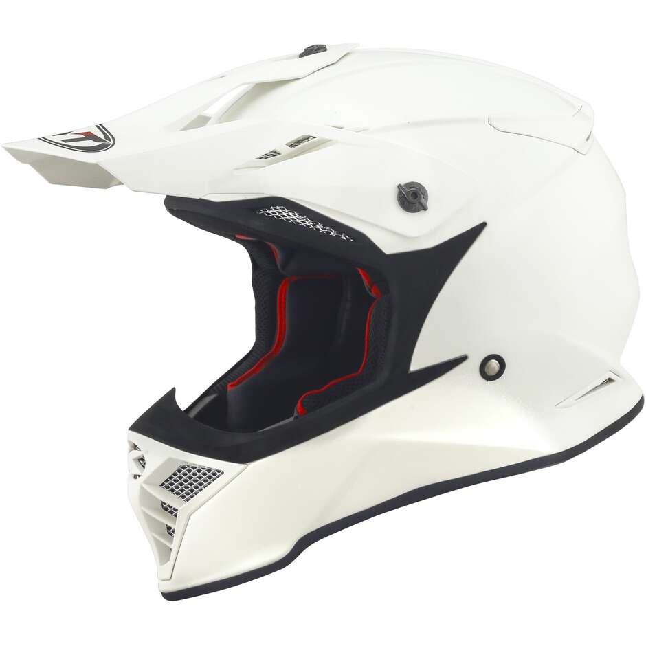 KYT SKYHAWK PLAIN White Moto Cross Helmet