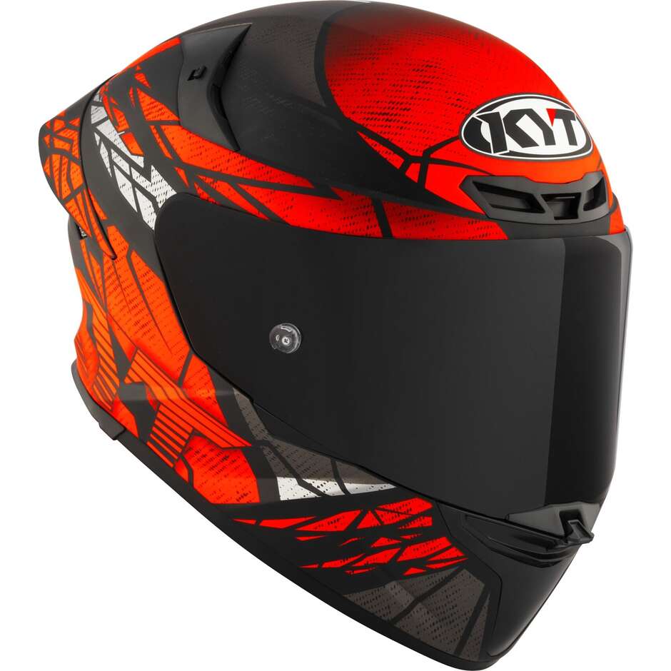 Kyt TT-REVO COMBUSTION Full Face Motorcycle Helmet Matt Red