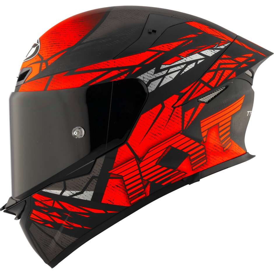 Kyt TT-REVO COMBUSTION Full Face Motorcycle Helmet Matt Red