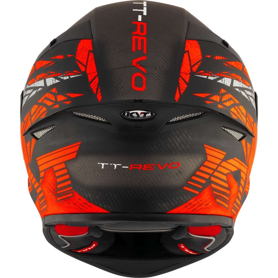 Kyt TT-REVO COMBUSTION Full Face Motorcycle Helmet Matt Red
