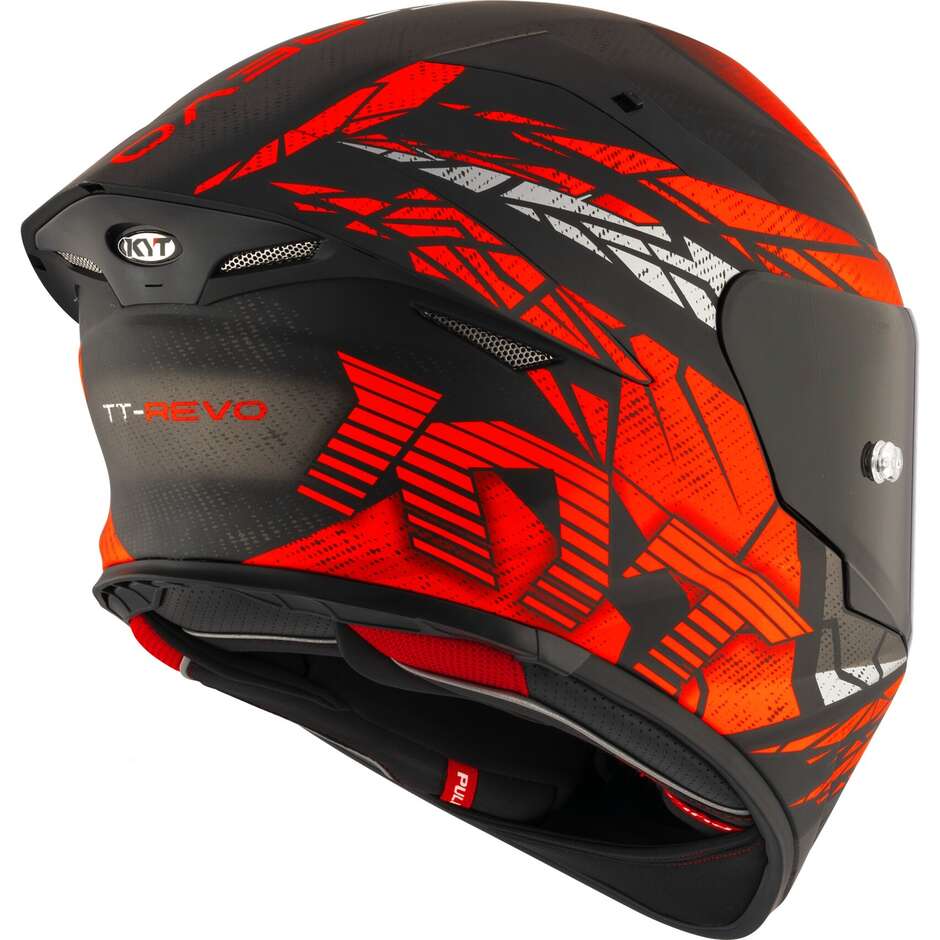 Kyt TT-REVO COMBUSTION Full Face Motorcycle Helmet Matt Red