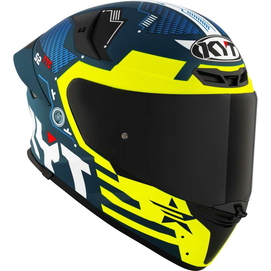 Kyt TT-REVO FUSELAGE Integral-Motorradhelm Mattgelb