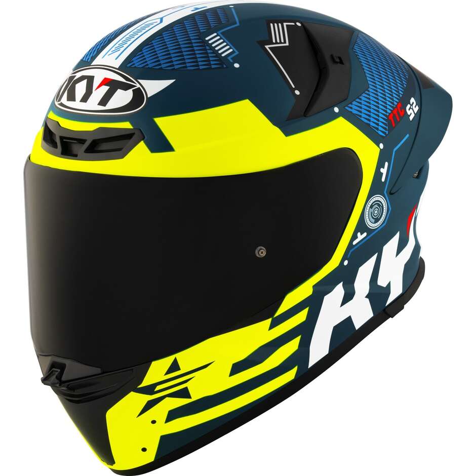 Kyt TT-REVO FUSELAGE Integral-Motorradhelm Mattgelb