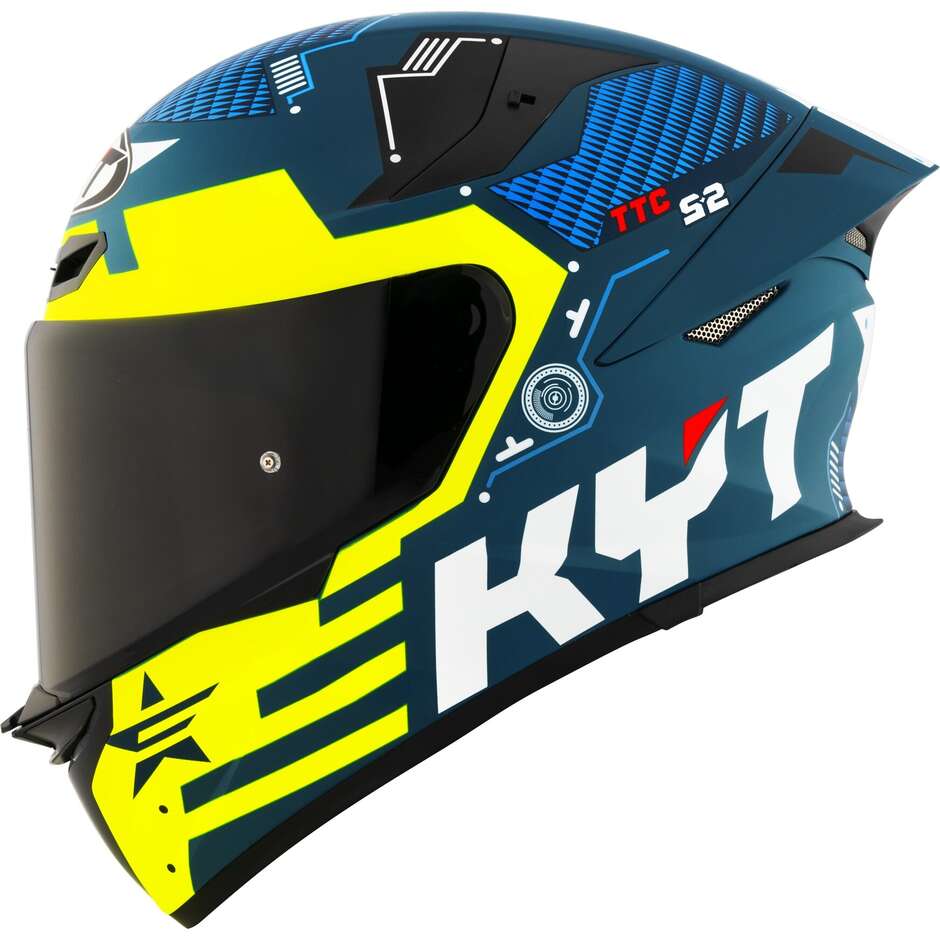 Kyt TT-REVO FUSELAGE Integral-Motorradhelm Mattgelb