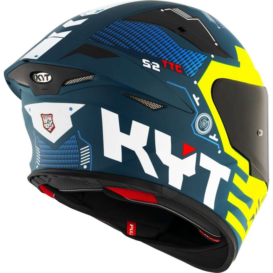 Kyt TT-REVO FUSELAGE Integral-Motorradhelm Mattgelb