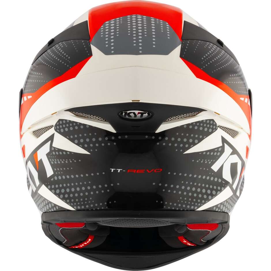 Kyt TT-REVO GEAR Full Face Motorcycle Helmet Black Red
