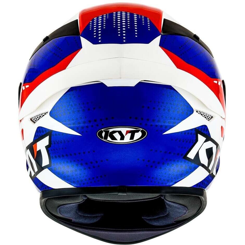 Kyt TT-REVO GEAR Integral-Motorradhelm Blau Rot