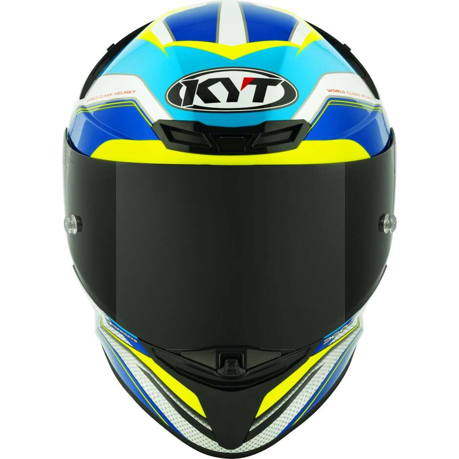 Kyt TT-REVO GRAN PRIX Integral-Motorradhelm Weiß Blau