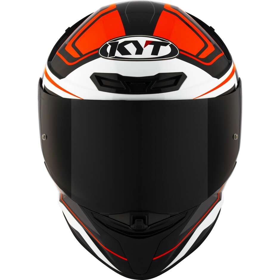 Kyt TT-REVO OVERTECH Full Face Motorcycle Helmet Black Orange