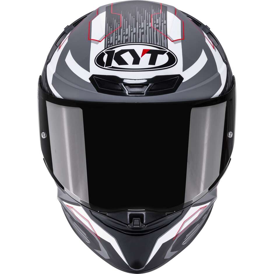 Kyt TT-REVO SPEEDING Full Face Motorcycle Helmet Matte Grl Grey Black