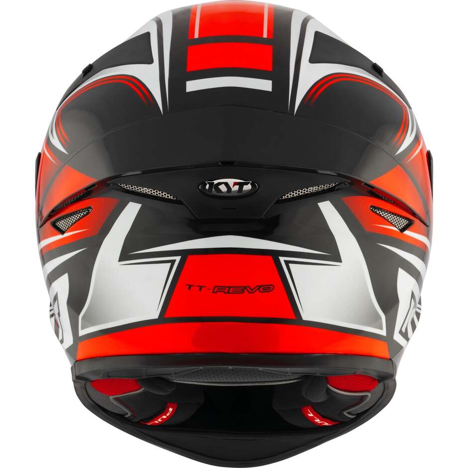 Kyt TT-REVO TOURIST Full Face Motorcycle Helmet Fluorescent Red