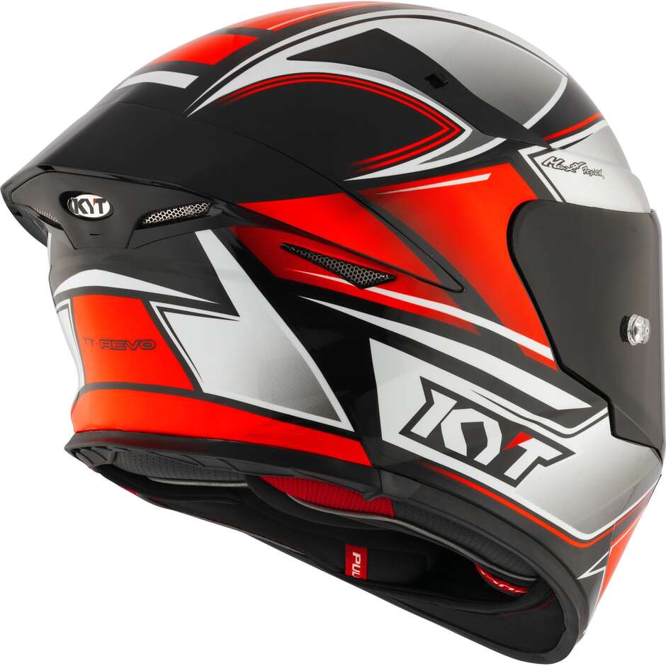 Kyt TT-REVO TOURIST Full Face Motorcycle Helmet Fluorescent Red