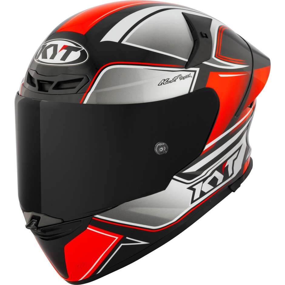 Kyt TT-REVO TOURIST Full Face Motorcycle Helmet Fluorescent Red