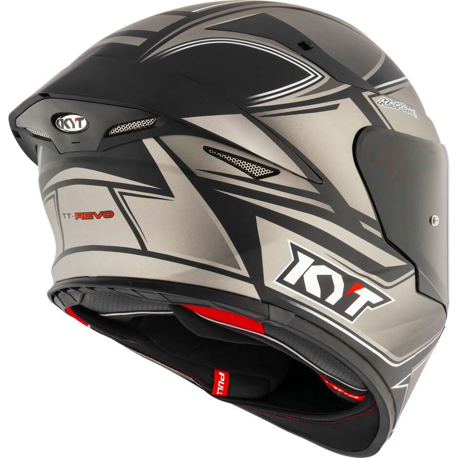 Kyt TT-REVO TOURIST Integral-Motorradhelm Cool Grey