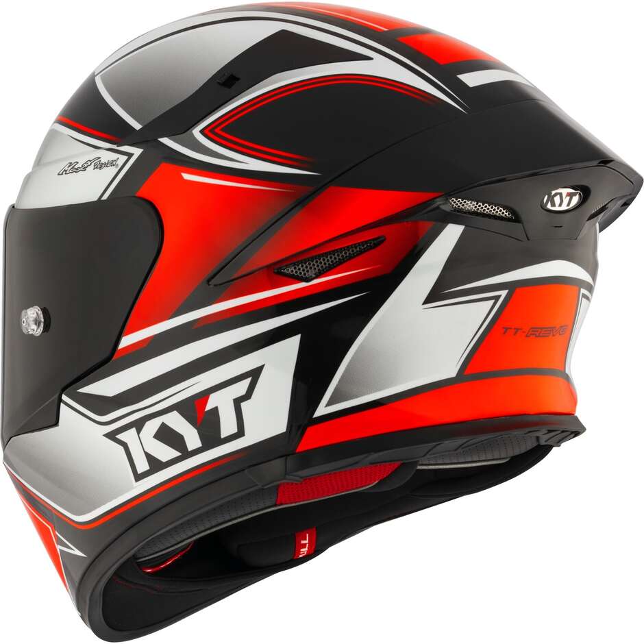 Kyt TT-REVO TOURIST Integral-Motorradhelm Fluo Red