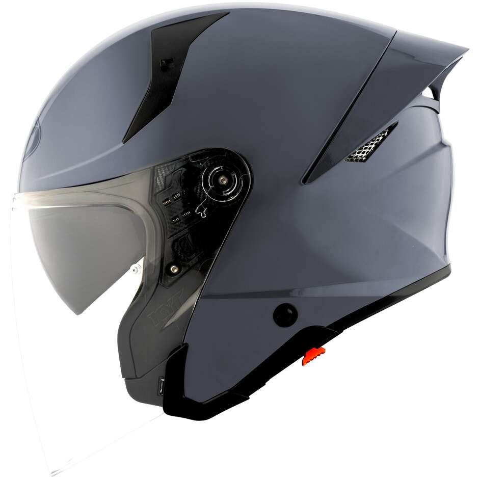 KYT TTR-JET PLAIN Jet Motorcycle Helmet Grey