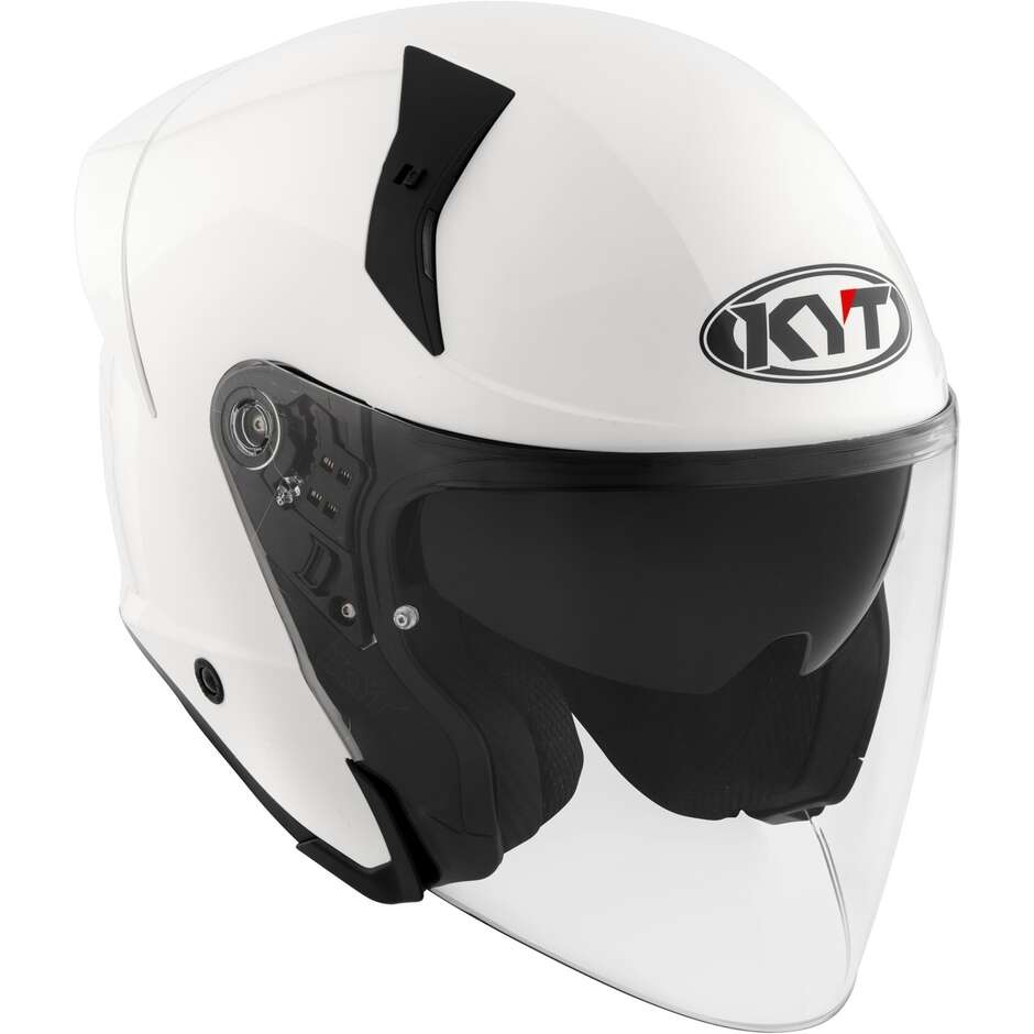 KYT TTR-JET PLAIN Jet-Motorradhelm Weiß