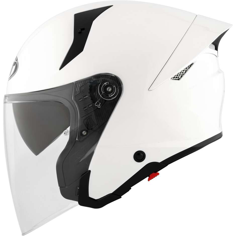 KYT TTR-JET PLAIN Jet-Motorradhelm Weiß