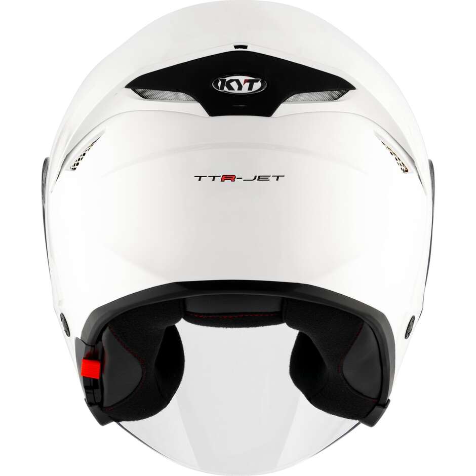 KYT TTR-JET PLAIN Jet-Motorradhelm Weiß