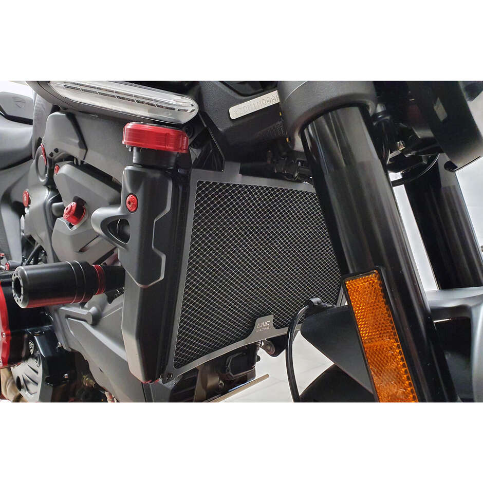 Kühlergrill Ducati Monster 937 CNC Racing RA069 Schwarz