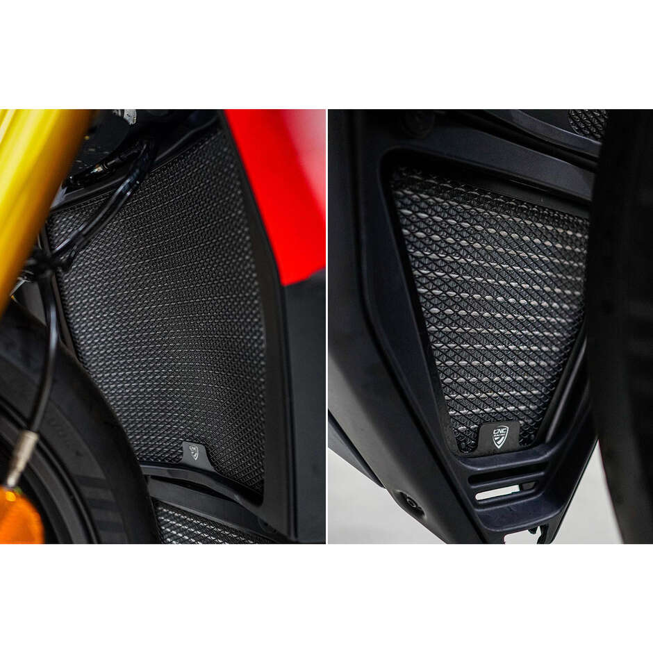 Kühlergrill RA015 Ducati Streetfighter V4 CNC Racing Schwarz