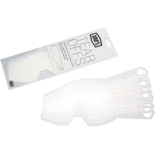 Laminated Tear-Offs for Goggles 100% Accuri Racecraft and Strata