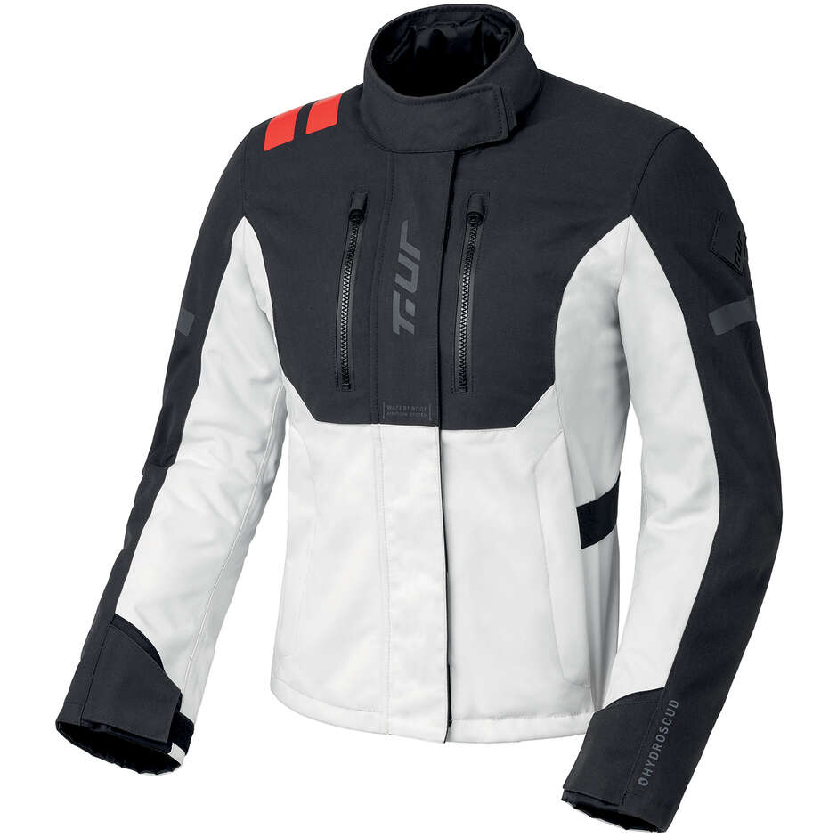 Laminierte Damen-Motorradjacke T-UR T8144W OVERCAST HYDROSCUD LADY Ice Black