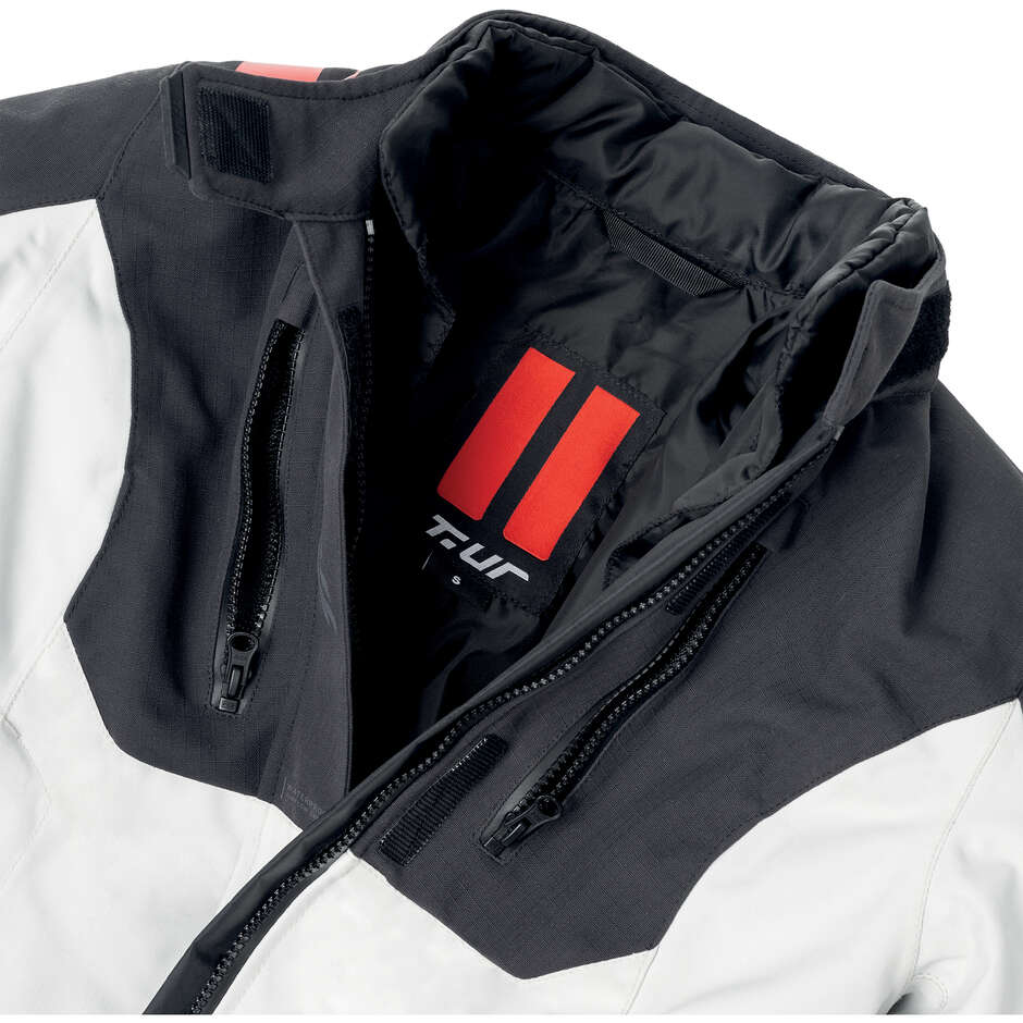 Laminierte Damen-Motorradjacke T-UR T8144W OVERCAST HYDROSCUD LADY Ice Black