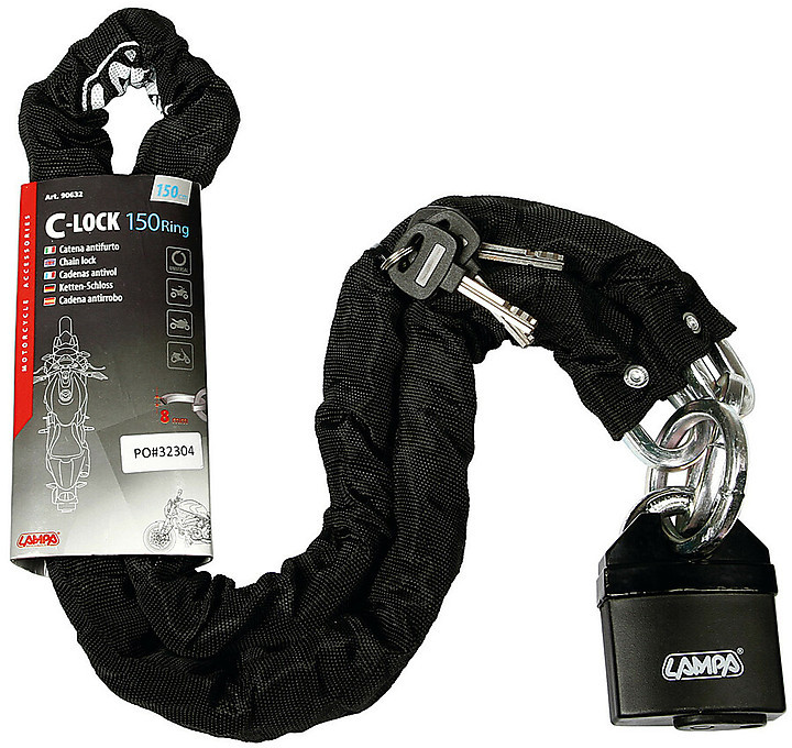 Lampa Cemented Steel Anti-theft Chain 90632 C-Lock 150R 150 cm For Sale  Online 