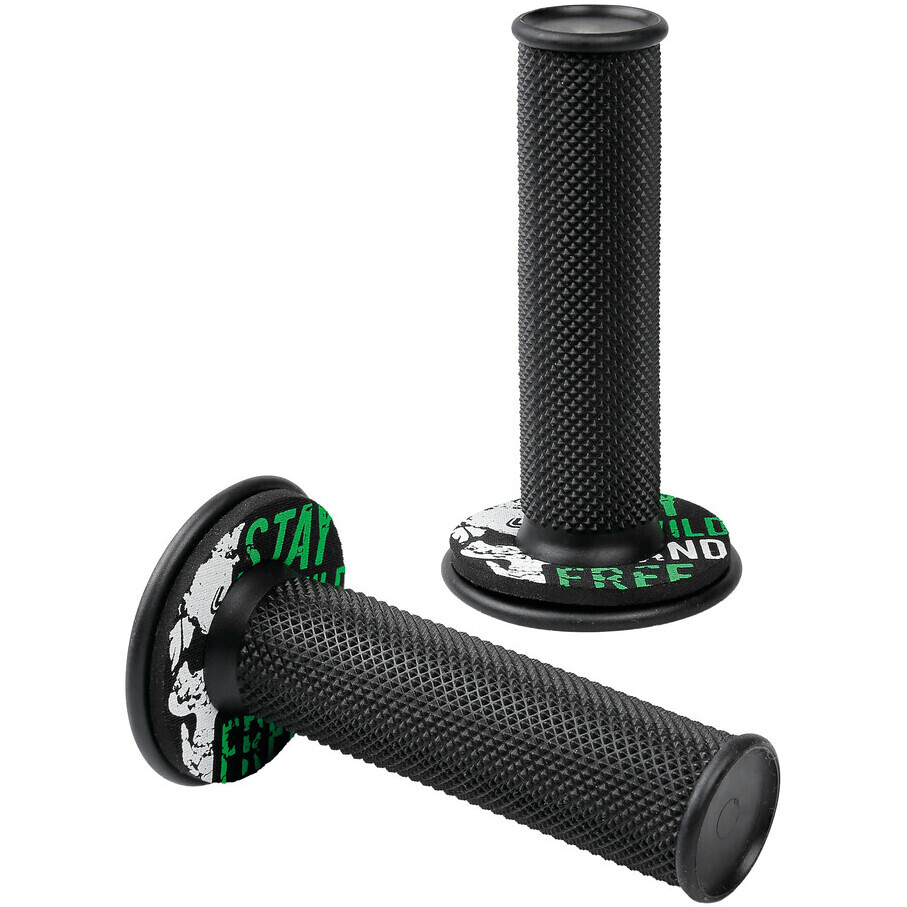 Lampa Donut Off-Road Grips Universal Motorcycle Grips Black-Green