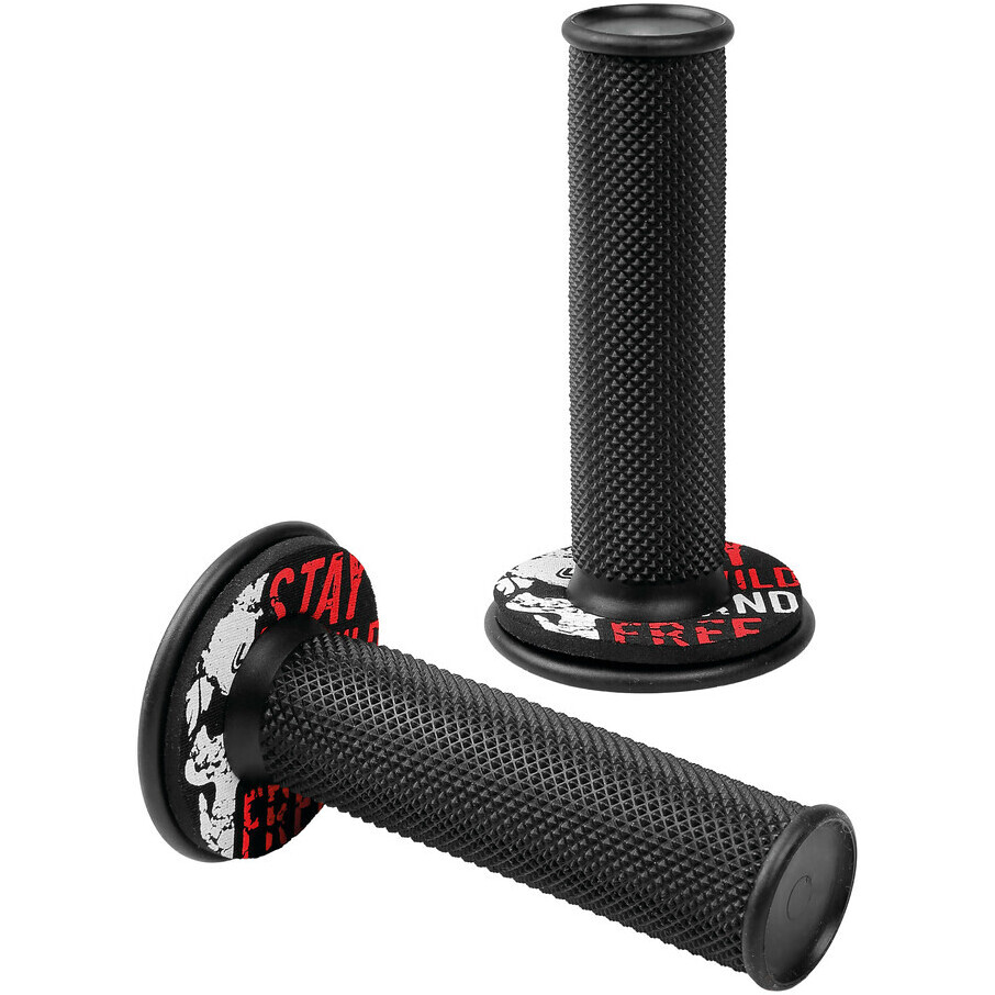 Lampa Donut Off-Road Grips Universal Motorcycle Grips Black-Red