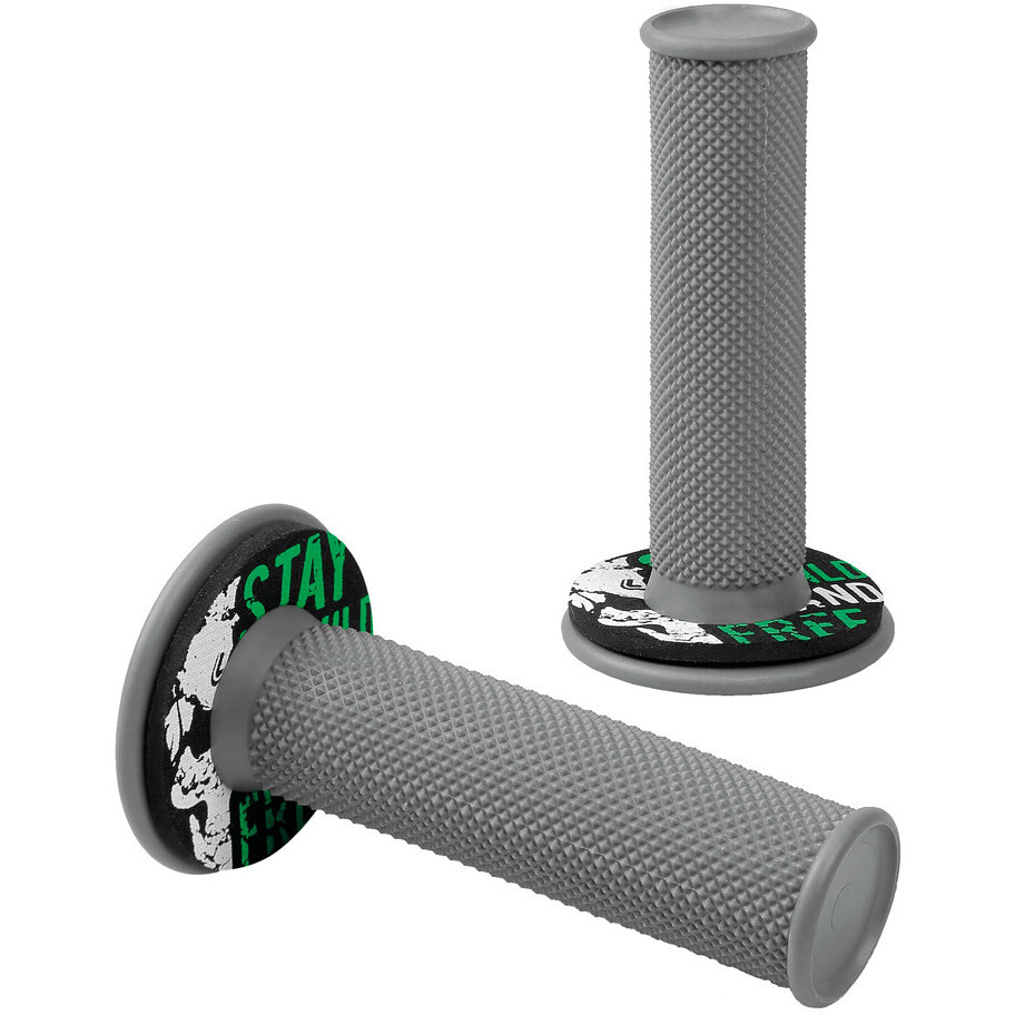 Lampa Donut Off-Road Grips Universal Motorcycle Grips Grey-Green