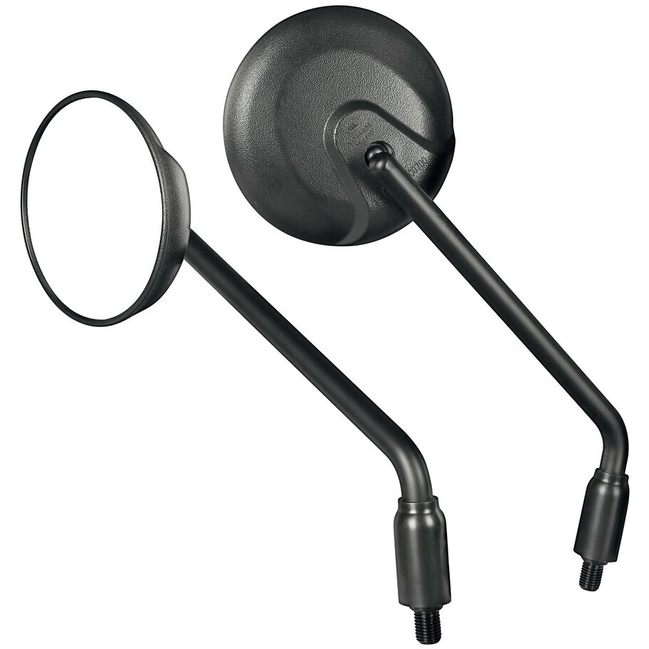 Lampa Neo Classic Schwarze Motorrad-Rückspiegel (Paar)