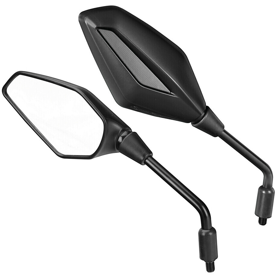 Lampa Vinx Schwarze Motorrad-Rückspiegel (Paar)