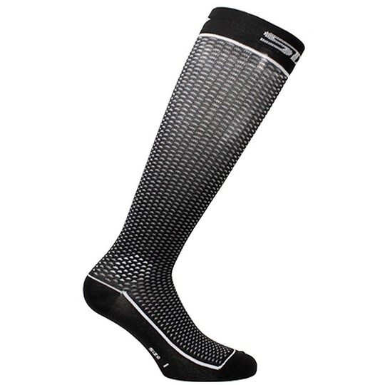 Lange Socken aus schwarzem Sixs LONG2 Technical Fabric